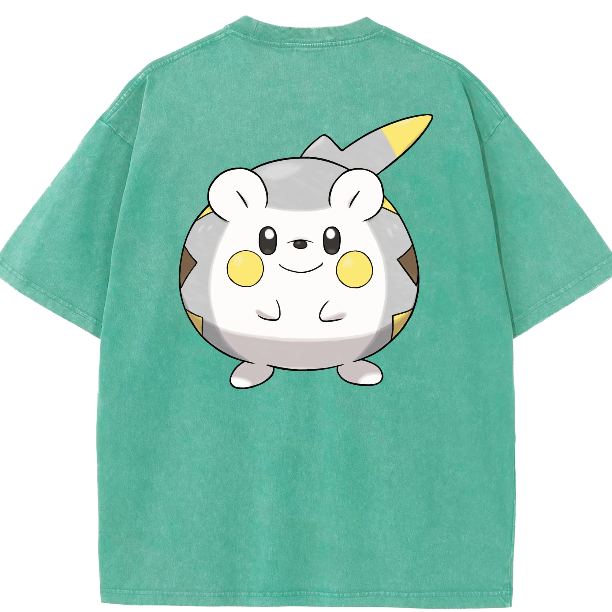 （画像用） ポケットモンスター Pokémon 綿100% ヴィンテージ風 半袖Tシャツ（背面プリント）